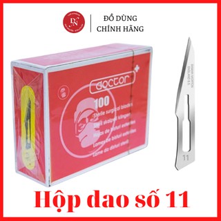 Dao nặn mụn doctor dùng cho spa và phẫu thuật số 11 ( hộp 100 cái )