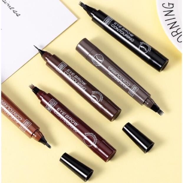 Chì Kẻ Mày -  Bút kẻ chân mày phẩy sợi chống nước 4D Lameila