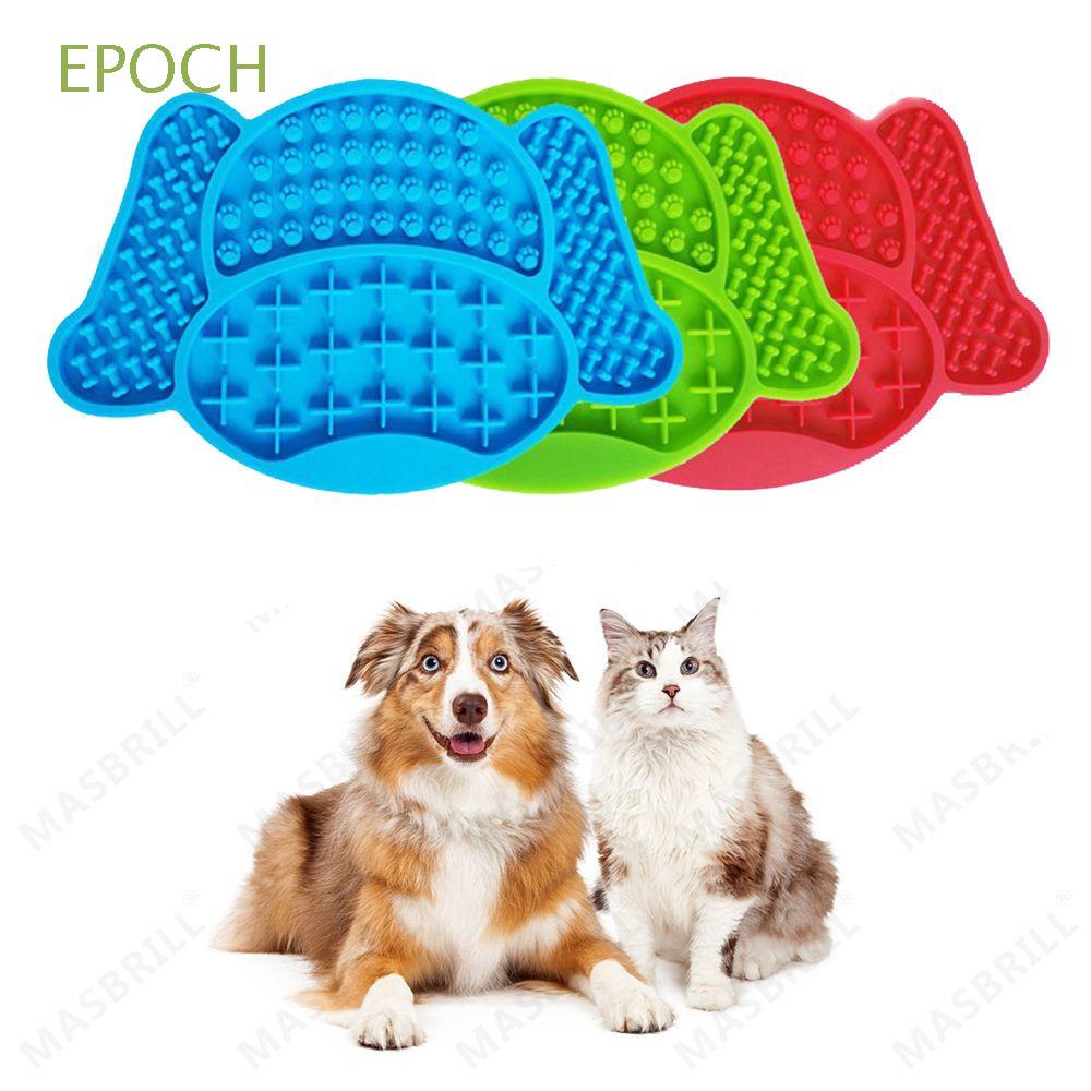 Thảm liếm tập đánh hơi tích hợp đĩa đựng thức ăn hỗ trợ ăn chậm cho chó cưng chất liệu silicon có giác hút
