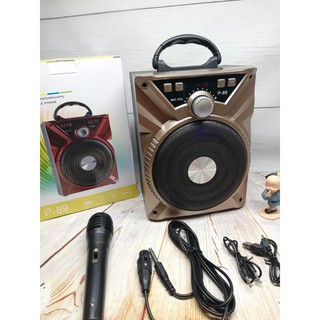 Loa Bluetooth Karaoke P88 Có Tặng Kèm Micro Để Hát