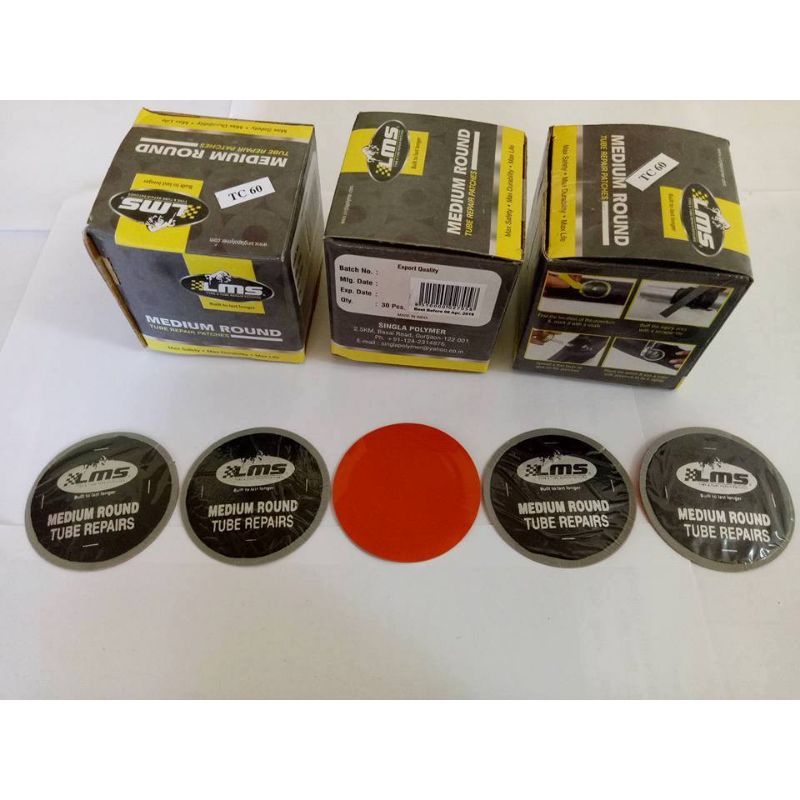 Hộp 20 miếng vá lốp ô tô, xe máy LMS Medium Round