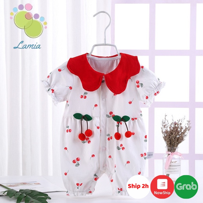 Body Đùi Hè Mỏng Mát Phong Cách Tiểu Thư Cho Bé Gái Sơ Sinh 𝟑𝟐𝐁𝐃𝐃𝐔