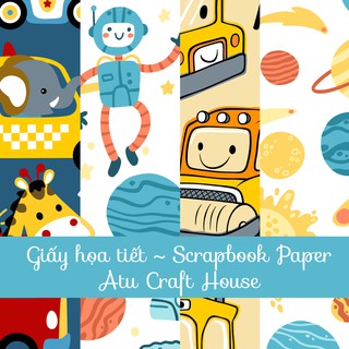 BABY Giấy Họa Tiết Scrapbook - Scrapbook Paper P.1 (rất nhiều mẫu)