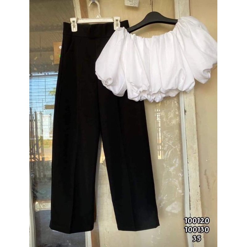 áo kiểu tay bồng croptop | BigBuy360 - bigbuy360.vn