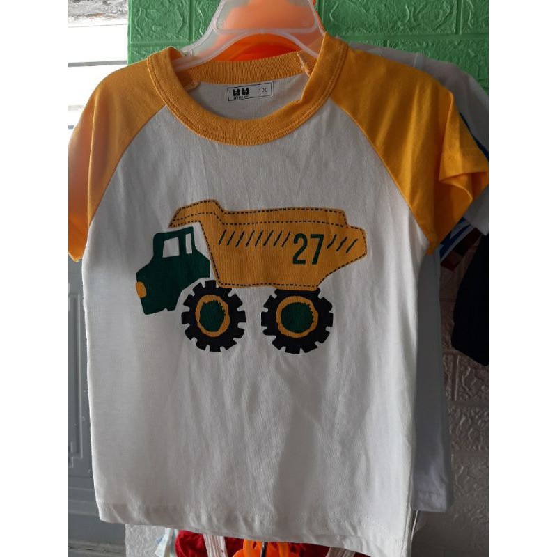 [Chuẩn Hãng] Áo Thun Ngắn Tay 100% Cotton 27Kids Cho Bé Trai 2 3 4 5 Tuổi