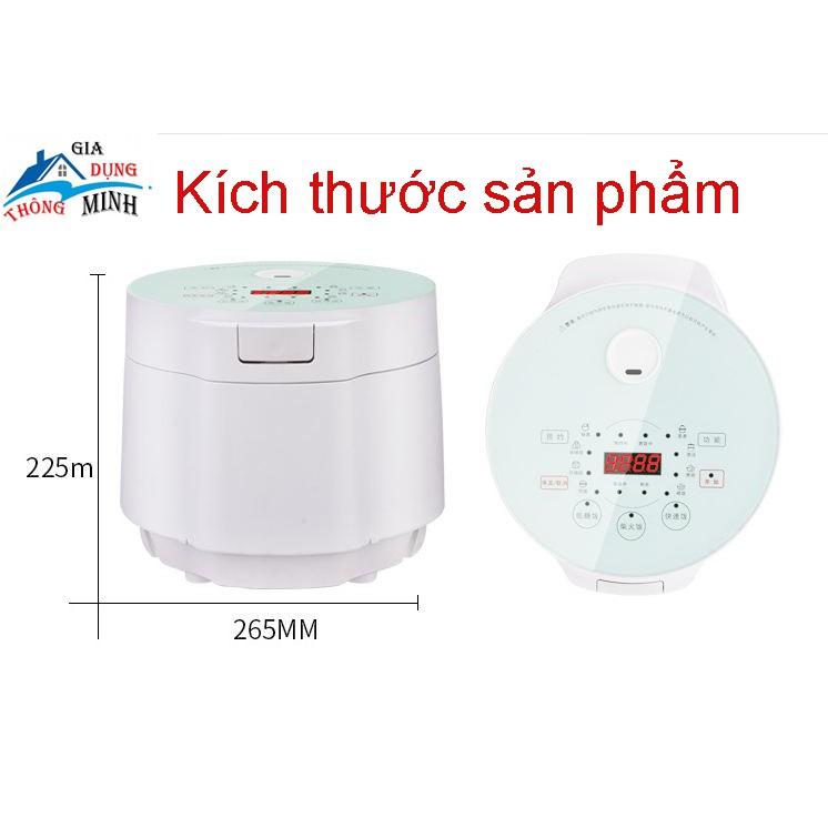 Nồi cơm điện tách đường cảm ứng thông minh, nồi cơm điện tách đường đa năng 5L - Dùng cho 5-8 người ăn