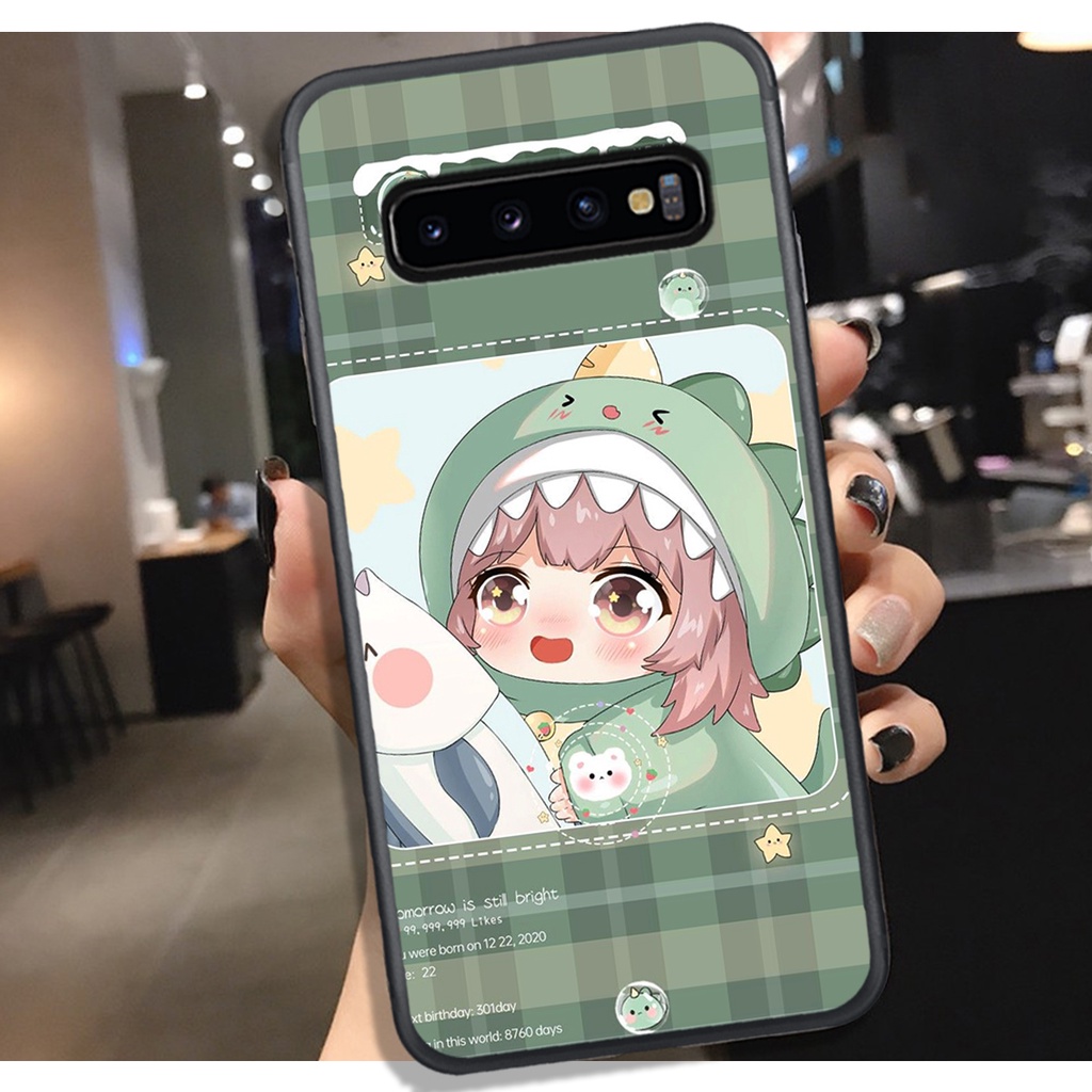 [HOT]ỐP SAMSUNG S10 - S10 PLUS- S10 5G , IN HÌNH KHỦNG LONG CHIBI SIÊU DỄ THƯƠNG.