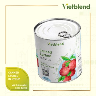 Vải thiều ngâm đường | Vải hộp Vietblend | Hộp 560gr
