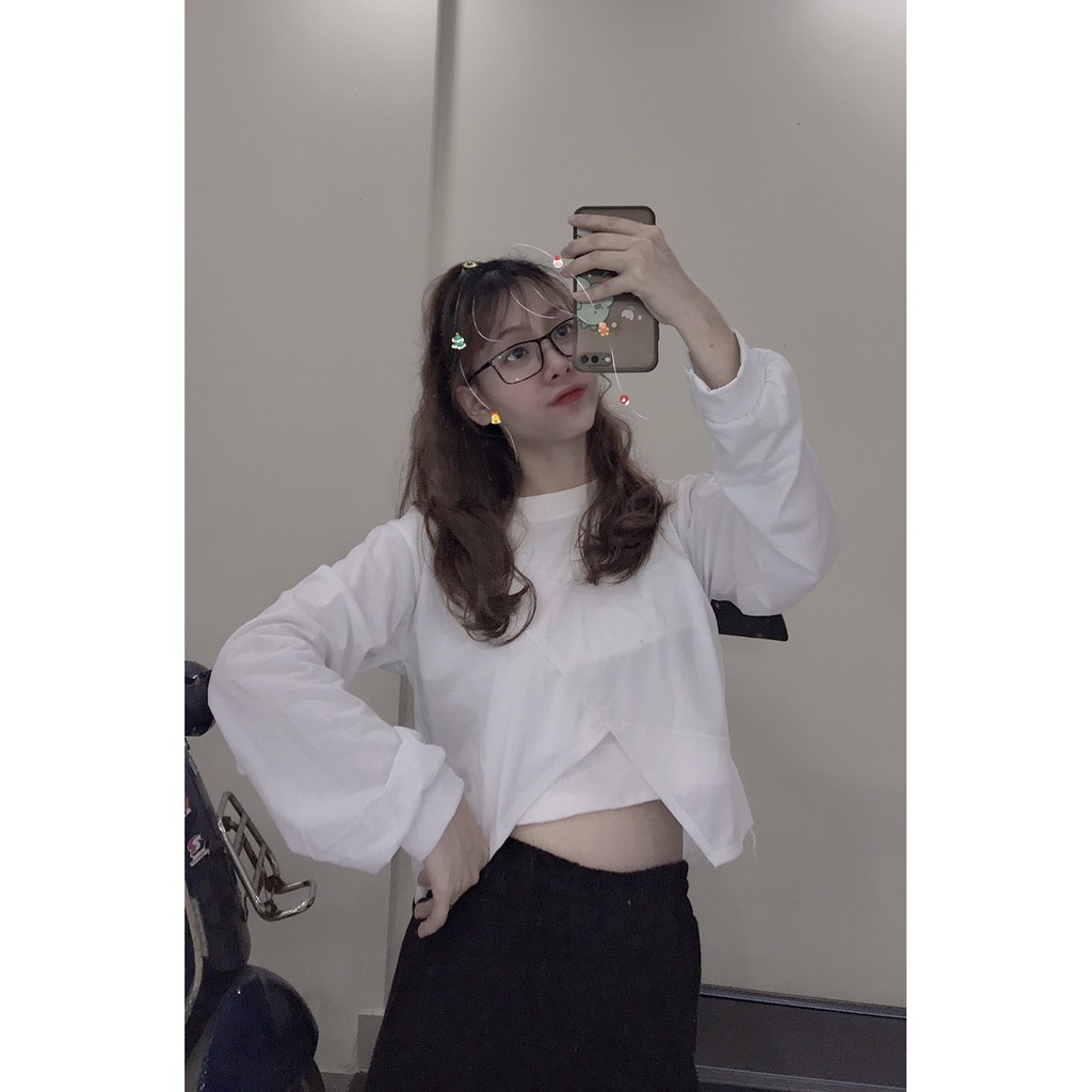 Set 3 món áo 2 dây + áo croptop dài tay + quần bom rút ống cá tính, trẻ trung, năng động (kèm video/ảnh thật) Nguyễn Hoa