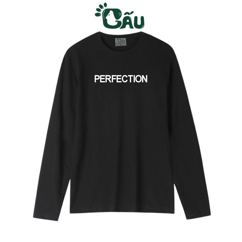 Áo thun tay dài Gấu 194 vải coton dày dặn, mềm mịn, co dãn - form regular - TD Perfection