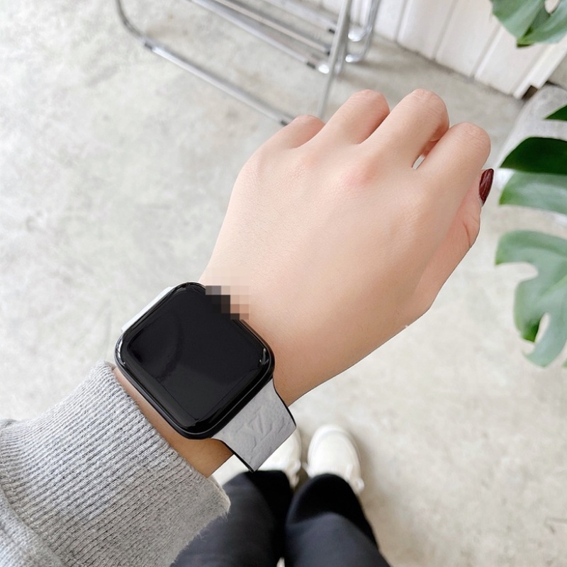 Sang Trọng Dây Đeo Bằng Da Cao Cấp Dành Cho Apple Watch 49mm 44mm 40mm 45mm 42mm 38mm 41mm Ultra series 8 7 SE iWatch series 6 5 4 3 2 1