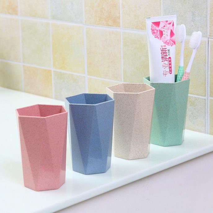 Cốc Nhựa Chịu Nhiệt Lúa Mạch - Nhiều Màu Hình Lục Giác Đẹp Mắt - Thân Thiện Môi Trường