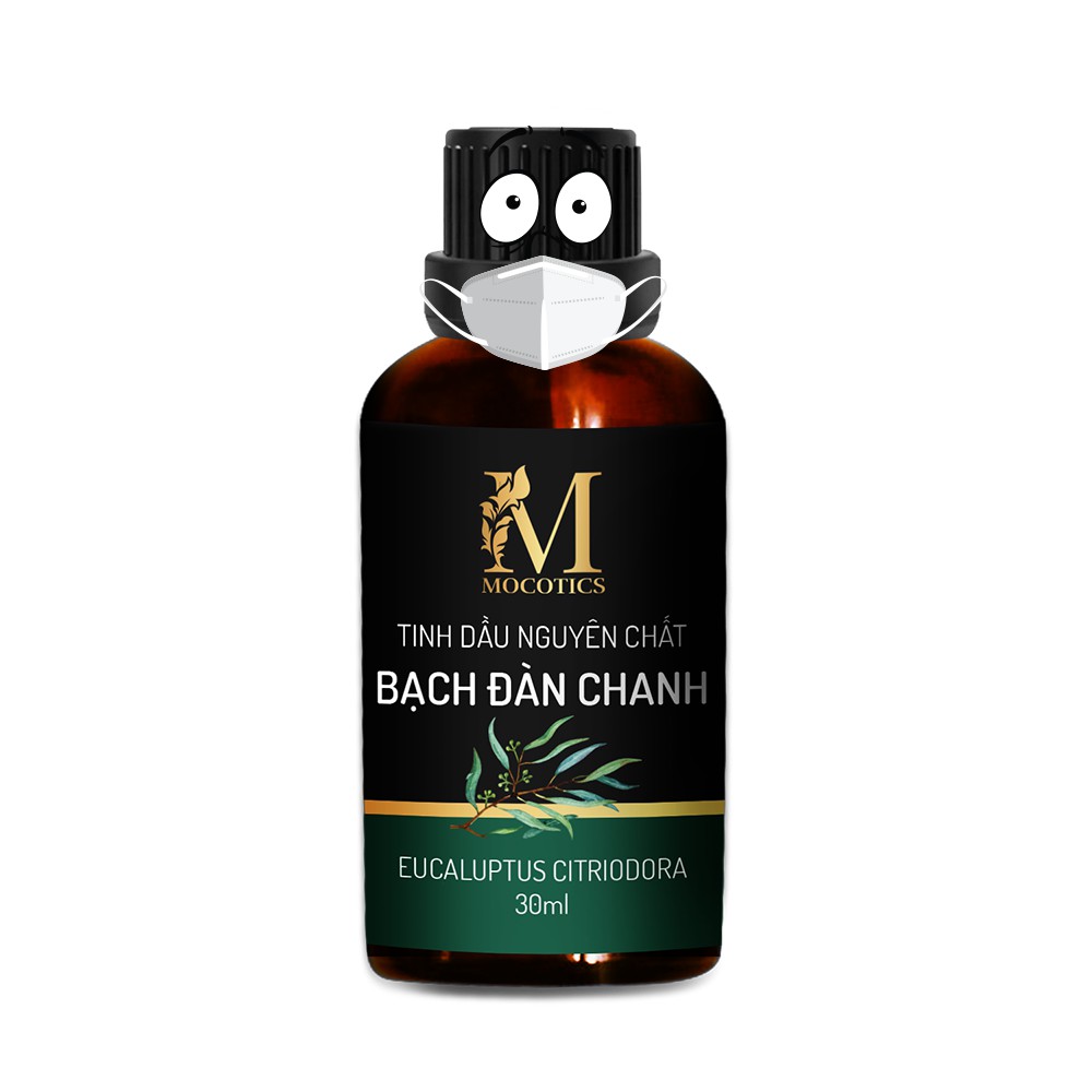 Tinh Dầu Bạch Đàn Chanh Mocotics 30ML | 100% Thiên Nhiên Nguyên Chất | Xông Thơm Phòng | Tặng lọ treo tinh dầu treo xe