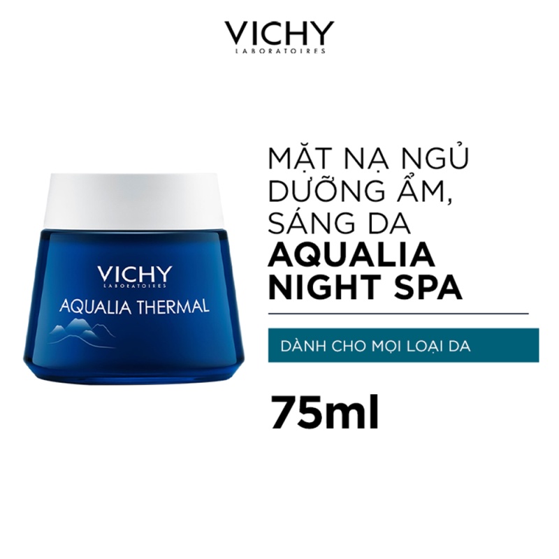 Mặt nạ ngủ dưỡng ẩm giúp làm sáng da Vichy Aqualia Thermal Night Spa 75ml