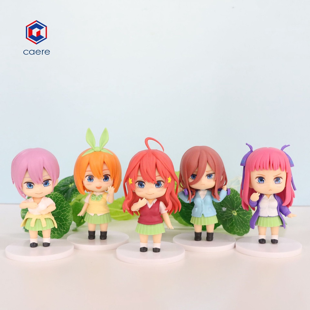 Mô hình búp bê Nakano Ichika Nino Yotsuba Itsuki bằng nhựa PVC trang trí nhiều màu sắc