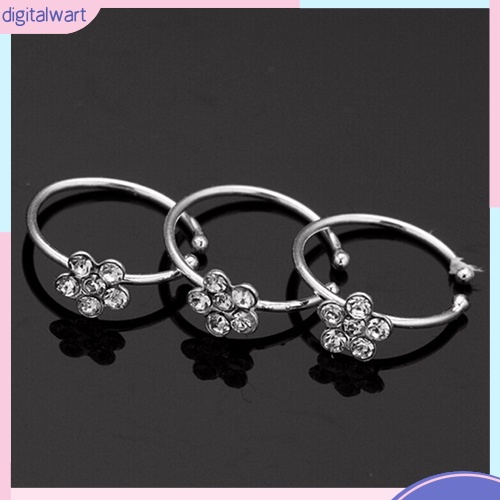 Khuyên xỏ mũi đính đá kiểu dáng sang trọng thanh lịch dành cho nữ