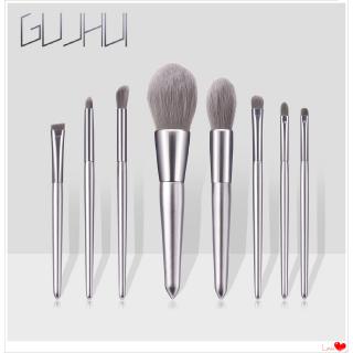 Cọ trang điểm GUJHUI bằng gỗ dùng tán phấn mắt/phấn lông mày