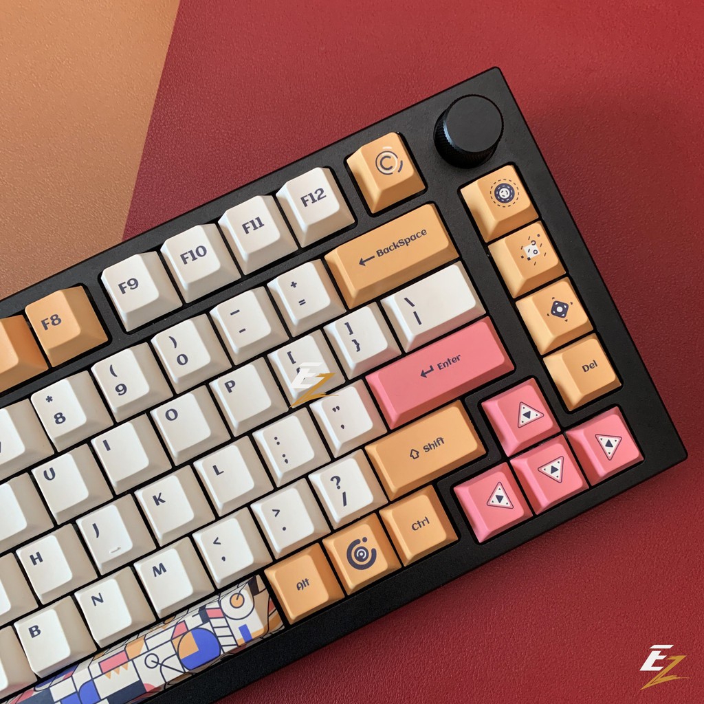 Keycap DAGK Orange Cho Bàn Phím Cơ Chất Liệu Thick PBT Cherry Profile In Dyesub 128 Phím | Gearbros