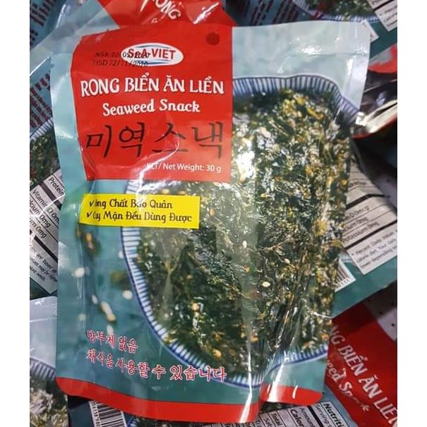 Rong Biển Ăn Liền SeA-Viet Nha Trang - Món Snack Ăn Liền Thơm Ngon Lý Tưởng Chay Mặn Đều Dùng Được  - Út Hà Đặc Sản