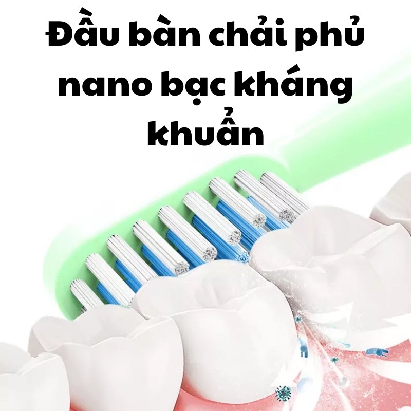 Bàn chải điện GIVE XK-18 ,Bàn chải tự động 5 chế độ chải, Đánh bóng, làm trắng và chăm sóc răng toàn diện