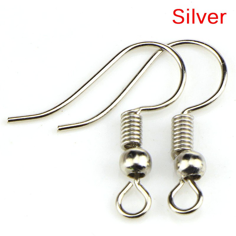 Túi 200 móc đeo lỗ tai kim loại cho làm khuyên tai thủ công