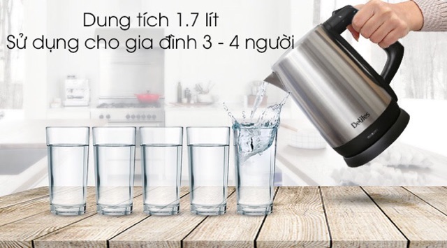 Bình siêu tốc Delites 1.7 lít ST17S03