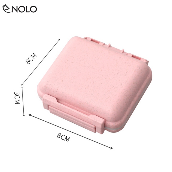 Hộp Chia Thuốc Cầm Tay Mini Có 6 Ngăn Model N821 Có Thể Tháo Rời Chất Liệu Nhựa PP BPA Free An Toàn Khi Sử Dụng