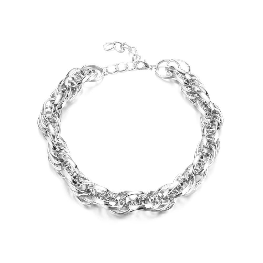 Dây Chuyền Dày Phong Cách Rock Cuba Thời Trang Cho Nữ