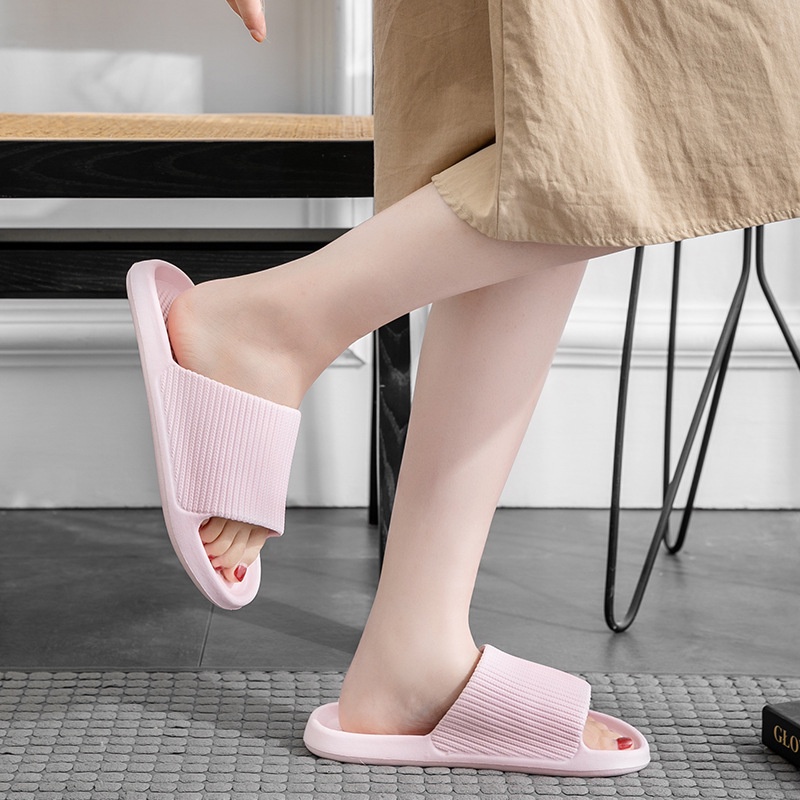 Dép bánh mì Nam Nữ quai quang đế cao thời trang , dép nữ quai ngang siêu nhẹ A101 Warm&Cute