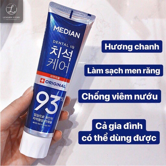 KEM ĐÁNH RĂNG HÀN QUỐC MEDIAN 93% 120g CHÍNH HÃNG