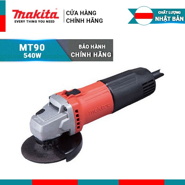 Máy mài góc Maktec MT90 (100MM - 540W), Công tắc an toàn 2 thao tác | Makita chính hãng