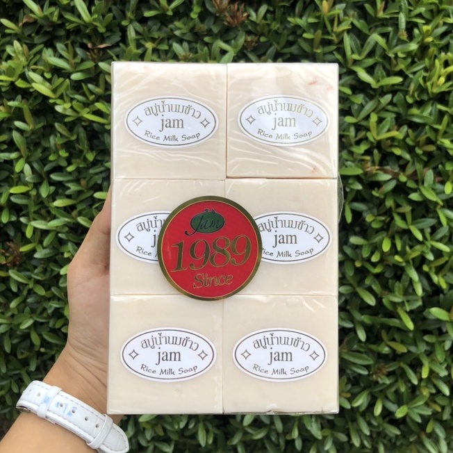 Xà Bông Cám Gạo Sữa Thái Jam Rice Milk Soap 65g/Bánh