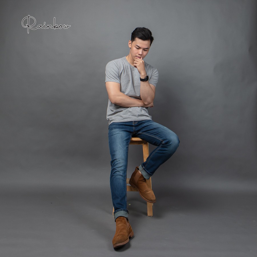 Áo thun nam T - Shirt 4 màu thương hiệu Rainbow SH001 chất liệu 100% cotton thấm hút mồ hôi, trẻ trung, năng động | BigBuy360 - bigbuy360.vn