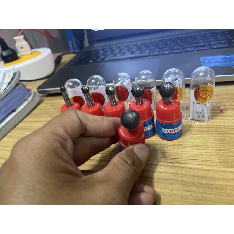 Mũi mài mũi doa hợp kim cán 6 DX 6mm 8mm 10mm 12mm 14mm 16mm