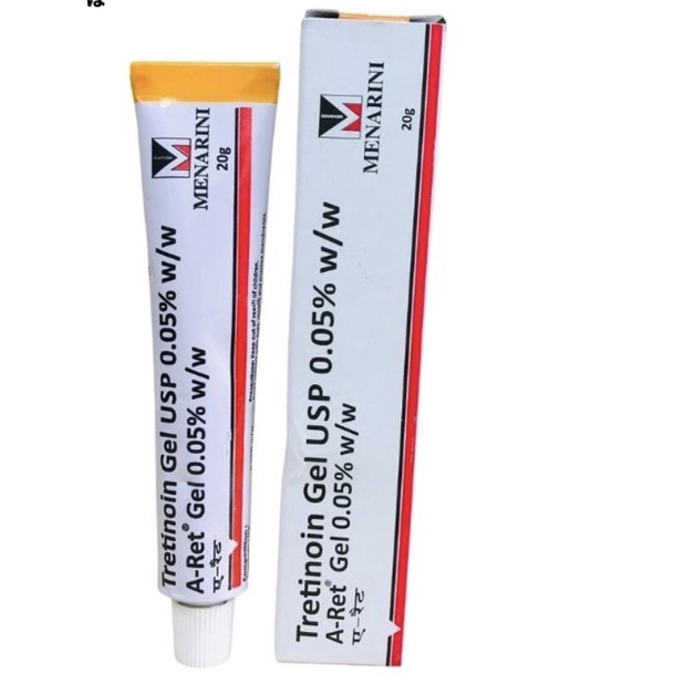 Tretinoin Aret 0.1%, 0.05%, 0.025%, Gel giúp giảm mụn sáng da chống lão hóa