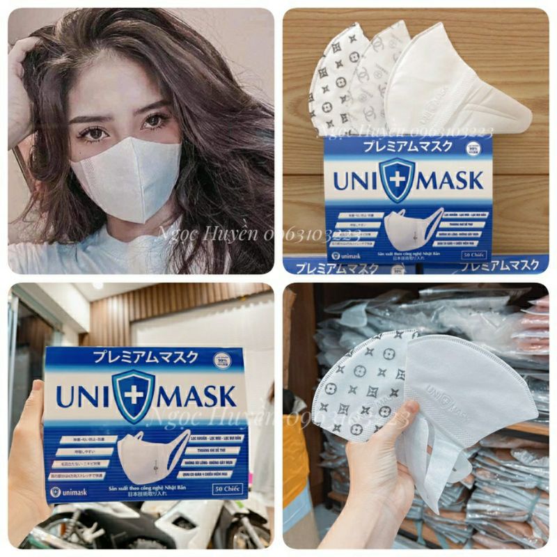 [RẺ VÔ ĐỊCH] Khẩu Trang 3D Mask Chính Hãng Vải Kháng Khuẩn Loại Đep(Monj, Masuji,XL)&lt;Hộp 50c&gt;