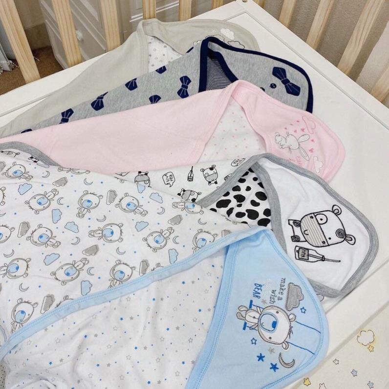 Chăn Ủ Choàng Little Duck Cotton 2 Lớp Cho Bé