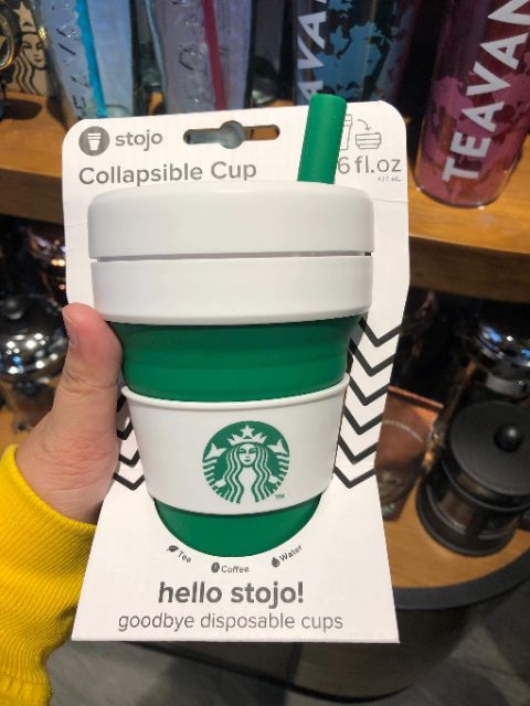 Ly xếp gọn Starbucks Stojo 16 oz