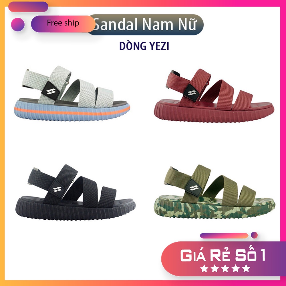 Sandal Saado chính hãng nam nữ Yezi YZ01, YZ02, YZ03, YZ04, Dép quai hậu nhẹ êm đi học không gây mùi