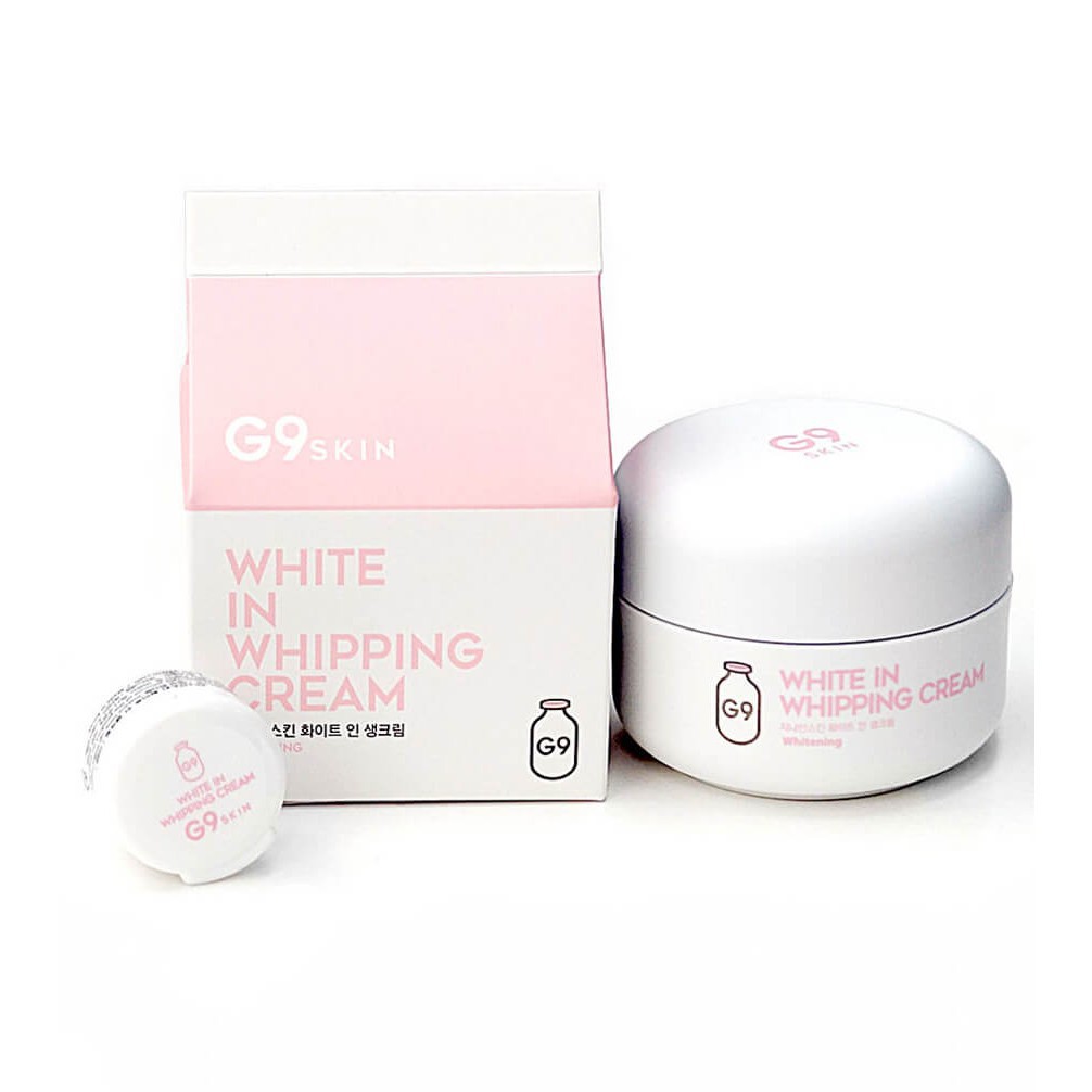 KEM DƯỠNG TRẮNG DA /Kem Dưỡng Trắng, Mờ Thâm, Tàn Nhang G9Skin White In Whipping Cream 50g [Mọi Loại Da, Da Dầu]