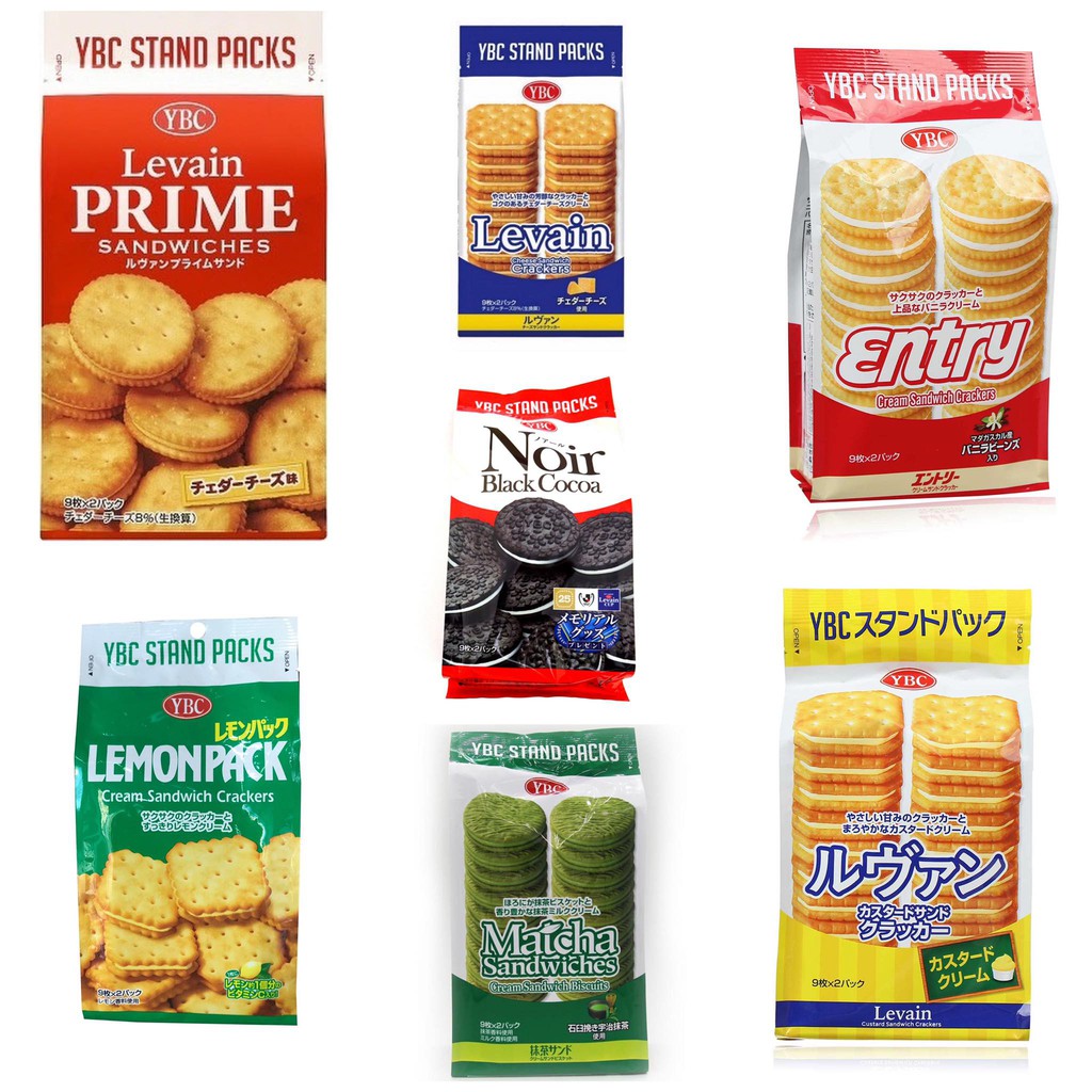 Bánh Quy YBC Levain Sandwich Crackers 165g (Product From Japan)