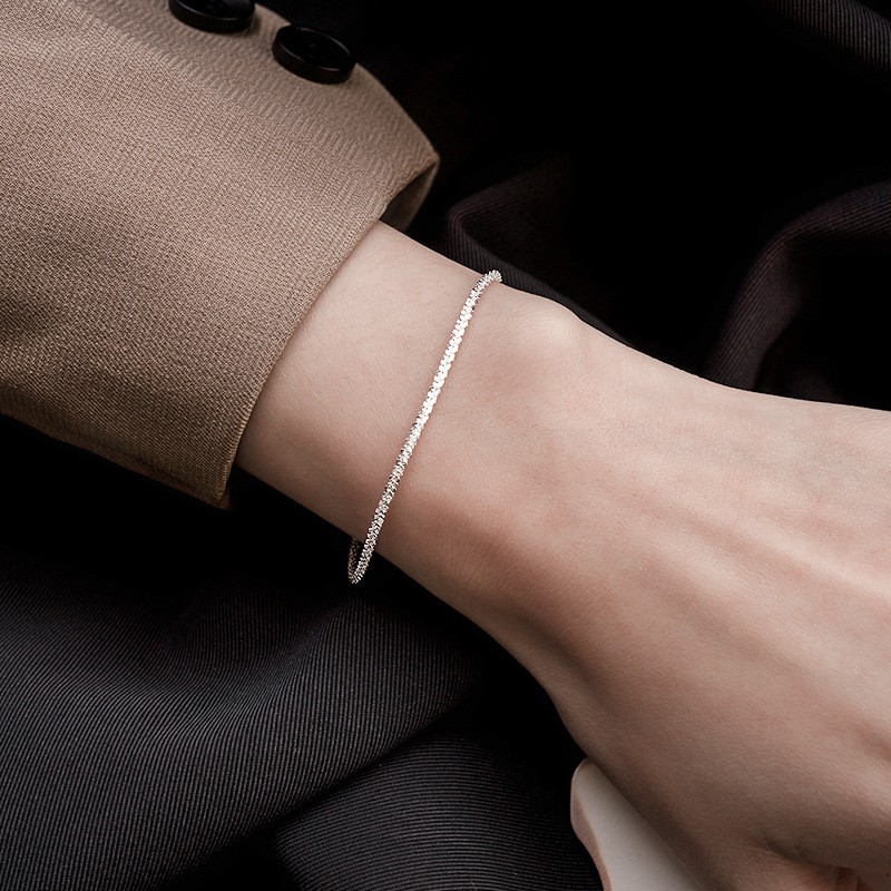 Vòng tay nữ sợi dây dạng xoắn tinh tế sang trọng lấp lánh xinh xắn TB245 - TOBI'SHOP