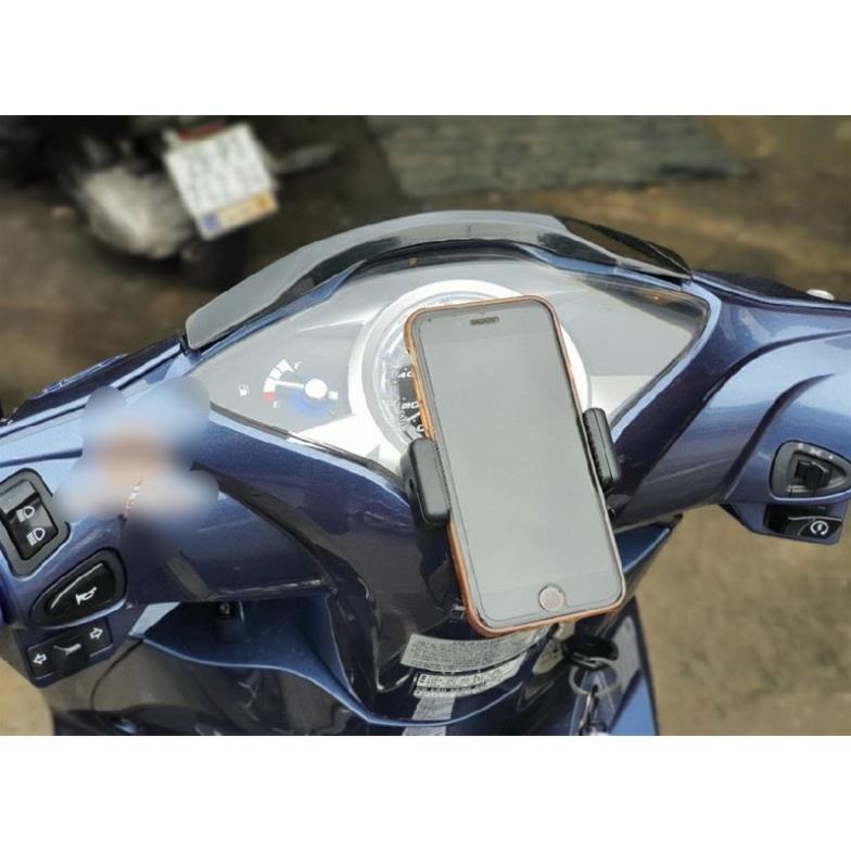 Giá đỡ điện thoại xe máy, kẹp điện thoại xe máy nhỏ gọn tiện lợi dành cho biker, băng dính 3M