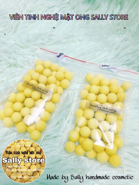 100g Viên Tinh nghệ mật ong dùng thử đựng túi zip bạc | BigBuy360 - bigbuy360.vn