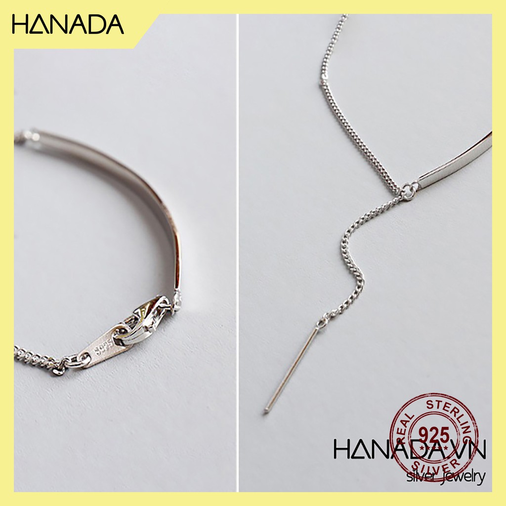 Lắc Tay Bạc Hanada B-0-B-0272 Thanh Bạc