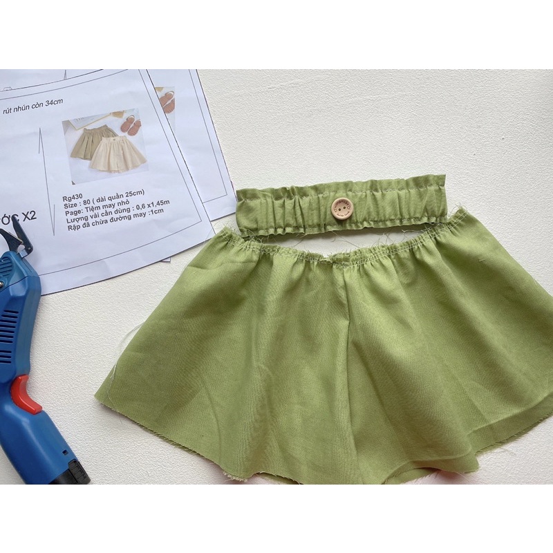 RG430_Rập giấy may quần váy bé gái
