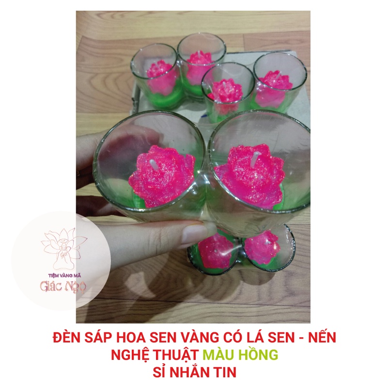Đèn Hoa Sen / Nến Nghệ Thuật Cúng Phật - VÀNG MÃ GIÁ RẺ SỈ LẺ