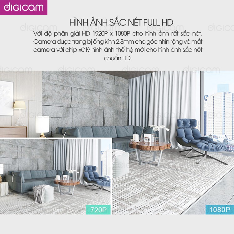 Camera IP YooSee 2.0mpx 1080P | Góc quay 360 độ | Cảm biến hồng ngoại | BigBuy360 - bigbuy360.vn