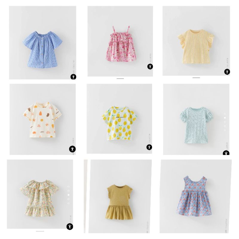 Zara Auth - Áo kiểu bé gái