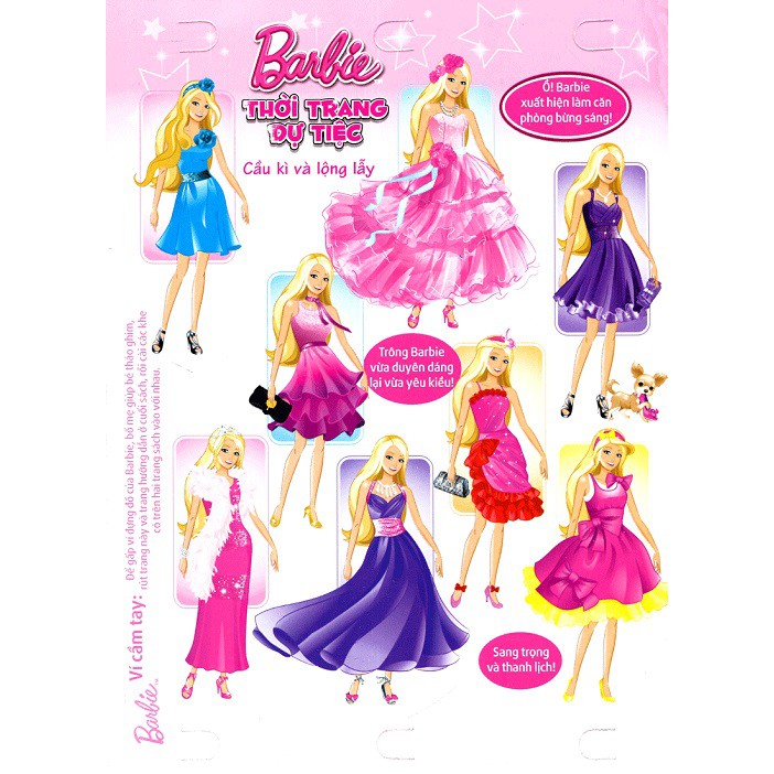 Sách Ghép Hình Barbie Thủ Công Dựng Hình Thời Trang Thời Trang Dự Tiệc